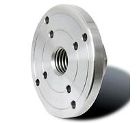 plateau de tournage en bois, mandrin de tournage, Plaque frontale de tour à bois 2'' 3'' 4'' 6'', bride de mandrin de tour à bois filetée en acier argenté for accessoires d'outils de tournage du bois(