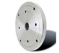 plateau de tournage en bois, mandrin de tournage, Plaque frontale de tour à bois 2'' 3'' 4'' 6'', bride de mandrin de tour à bois filetée en acier argenté for accessoires d'outils de tournage du bois(