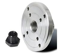 plateau de tournage en bois, mandrin de tournage, Plaque frontale de tour à bois 2'' 3'' 4'' 6'', bride de mandrin de tour à bois filetée en acier argenté for accessoires d'outils de tournage du bois(