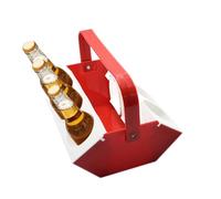 Plateau de transport de bière - Récipient de transport compact pour boissons, zone de refroidissement intégrée, mallette de rangement pour bouteilles avec six compartiments | Récipient rafraîchissant