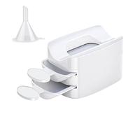 Plateau de trempage des ongles, plateau de poudre de trempage,Plateau de poudre de portable à double couche - Boîte de rangement pour outils à ongles, décorations de strass, gemmes, recyclage