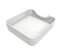 Plateau de trop-plein en ABS pour machine à laver, bac de vidange d'eau pour zones à linge, protection de sol anti-fuite/avec canal de déflexion, base de protection facile à installer pour un usage