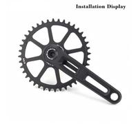 Plateau de vélo à dents étroites et larges fabriqué à partir d'alliage d'aluminium robuste, parfaitement conçu pour un changement de vitesse en douceur à 12 vitesses (50T)