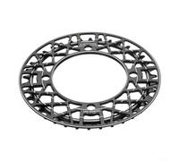 Plateau de vélo de montagne 104BCD 34T/36T/38T, pignon en alliage d'aluminium avec protection de chaîne, usiné CNC pour un changement de vitesse stable, léger et design pour VTT (38T)
