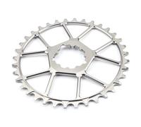 Plateau de vélo de montagne 32-38T Design à dents étroites et larges 3 mm Support direct pour pédalier VTT - Alliage durable pour vélo de trail et tout-terrain