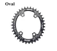 Plateau De Vélo De Montagne Rond Decadapters,Pièces De Plaque De Couronne,Manivelle De Vélo,96bcd,96mm,32 T,34 T,36 T,38t,M7000,M8000,Safe100,M5100 - Type Oval Black-32t