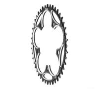 Plateau de vélo de route simple 110BCD, 5 boulons, largeur étroite, idéal pour les systèmes de 9, 10, 11 vitesses, choisissez parmi 42T, 44T, 46T, 48T (46T)