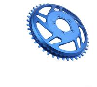 Plateau de vélo électrique 42 dents pour moyeu Bafang en alliage d'aluminium conçu avec précision pour un transfert de puissance fiable (bleu)