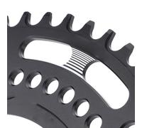 Plateau de vélo en alliage d'aluminium 104BCD 44T 52T pour 8/9/10/11 vitesses sans trous de rainure (48T)