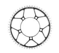 Plateau de VéLo,Plateau PéDalier éTroit Large Plateau de vélo de Route 110BCD 50-34T 52-36T 53-39T Plateau à 5 boulons en Alliage d'aluminium à Double Vitesse Pièces de vélo(110BCD Round 53T)