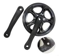 Plateau de vélo pliable compact 48T avec pédalier de 170 mm et trou carré pour un cyclisme efficace (pédalier de vélo uniquement)