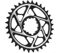 Plateau de vélo VTT Narrow Wide CNC en aluminium 3 trous Compatible avec le groupe de manivelle SRAM Robuste et facile à manipuler Résistant à la rouille Noir (feuille 40T)