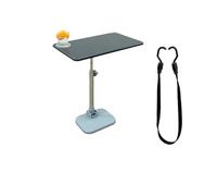 Plateau de voiture pliable avec pivot et réglage de la hauteur - Organiseur pour manger/travailler, avec porte-gobelet et barres antidérapantes