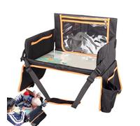 Plateau de voiture pour enfant - Organiseur de chocs de voyage - Support d'activité pour siège enfant avec emplacement pour gobelet - Station de collation - Lit d'avion long voyage - Support portable