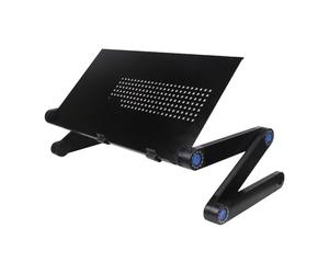 Plateau de volant portable - Bureau pliable pour ordinateur portable pour voiture | Bureau de lit réglable | Support léger pour ordinateur portable | Accessoire de voyage polyvalent