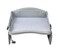 Plateau De Voyage Pliable Pour Enfant - Plateau De Voyage Voiture Pour Siège Auto Enfant, Table De Jeu Et À Manger Pour Siège De Voiture, Poussettes, Trains, Avec Sangle Réglable Et Poches En Filet