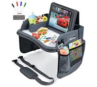 WITRIP Plateau de voyage pour enfants avec tableau effaçable à sec, plateau de voyage pour siège auto pour enfants, plateaux de table de siège auto pour tout-petits, bureau d'activités pour les