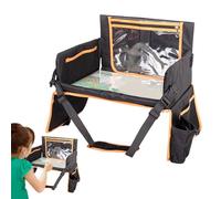Plateau de Voyage pour, Plateau De Voyage Pour, Organisateur de Bureau sur Pied avec Support pour Tablet et Laptop, Porte-Gobelet pour en Voiture ou Avion