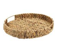 Paris Prix – Plateau déco en bois Tressage 40 cm Naturel