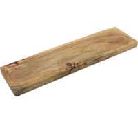 Plateau décoratif en bois de manguier - env. 46 x 13 cm - plateau naturel pour bougies ou autres (grand)