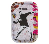 Plateau décoratif en métal - Plateau polyvalent et plateau de service (FlowerThrower2)