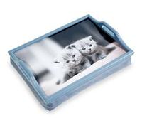 Plateau d'écriture ou de Lecture en bois avec coussin - VM938E - Convient pour les repas, les loisirs et l'artisanat