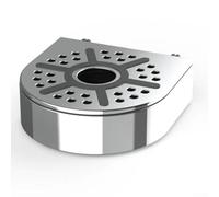 Plateau d'égouttage de rechange pour machine à café avec seau à déversement, plastique noir, 9 x 8 x 3 cm, amovible pour un nettoyage facile, ensemble complet avec grille pour éviter les déversements
