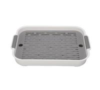 Plateau d'égouttage, plateau de séchage de tasses, plateau d'égouttage à double couche, tasse d'eau rectangulaire en plastique, stockage de fruits pour la cuisine, table à manger,