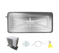 Plateau d'égouttement pour climatiseur avec tuyau de vidange et kit d'installation - Solution durable pour éviter les dommages causés par l'eau pour les unités extérieures, facile à installer