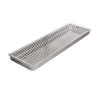 Plateau d'égouttement rectangulaire en acier inoxydable pour bar et mini réfrigérateur Facile à nettoyer Solution idéale pour la cuisine et la salle à manger Design durable et élégant pour un