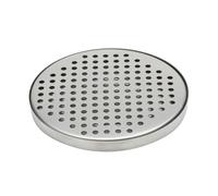 Plateau d'égouttement rond en acier inoxydable de 14 cm pour bar, café, maison, restaurant