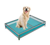 Plateau d'entraînement au pot for chien, boîte de nettoyage des excréments de toilettes for chaton, support Portable et robuste for pipi de chien, for porche, salle de bain, appartement(Color:With pla