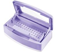 Plateau Désinfection, Nail Outils Stérilisateur, Plateau de stérilisation en plastique, Outils de Salon, pour tweezer, salon de coiffure, implément d'ongles pour esthéticienne (Violet)
