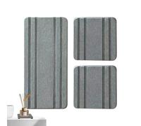 Plateau d'évier en Pierre - Organisateur de vanité Absorbant l'eau, rainurée à séchage Rapide | Porte-Savon pour Les Mains, Support de Bouteille de Maquillage, Plateau de, Style Minima