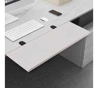 Plateau d'extension de bureau ergonomique 30 x 120 cm, étagère pliable avec clip pour la maison et le bureau, table à manger et bibliothèque, solution de station de travail peu encombrante