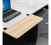 Plateau D'extension De Bureau Ergonomique En Bois, Rallonge De Table | For les tables à angle droit, les bureaux, les bibliothèques et les salles à manger(Walnut,L 50*W 20cm)