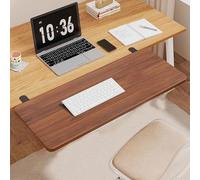 Plateau d'extension de bureau ergonomique - Pas d'installation, tiroir pliable pour clavier, étagère de bureau à pince pour bureau, tables à manger, étagères, jeux et plus encore.