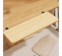 Plateau d'extension de bureau ergonomique - Plate-forme de clavier pliable à 90° sans perforation, étanche, résistant au stress, pour coude et bras, parfait pour les postes de travail informatiques