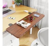Plateau d'extension de bureau ergonomique pliable à 90° - Multifonction - Pour bureau - Marron - 60 x 20 cm - Design compact - Installation facile