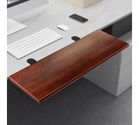 Plateau d'extension de bureau ergonomique pliable avec clip - Idéal pour clavier d'ordinateur, table à manger, bureau - Solution d'économie d'espace pour étagères et postes de travail - 30 x 120 cm