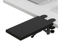 Plateau d'extension de bureau ergonomique, tiroir pliable pour clavier, étagère d'accoudoir d'ordinateur, pince sans perforation pour coude
