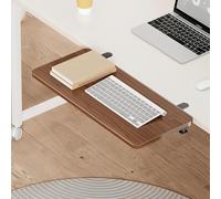 Plateau D'extension De Bureau,Pliable À 90° Plateau De Clavier D'ordinateur Extension De Pliable Extension De Bureau Ergonomique Installation Facile(40 * 20cm)