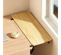 Plateau d'extension de bureau pliable à clipser, rallonge de bureau, supporte le bras, agrandit l'espace de bureau, convient pour la maison/le bureau/les bureaux d'ordinate Natural 50*20cm/19.7*7.9in