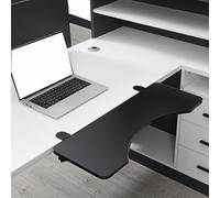 Plateau d'extension de bureau pliable polyvalent pour la maison et le bureau - Économie d'espace - Solution d'extension de bureau réglable