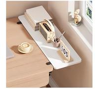 Plateau d'extension de bureau pliable pour clavier - Montage mural - Multifonction - Peut être utilisé comme accoudoirs, étagères ou extensions de bureau (blanc, 60 x 25 cm)