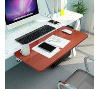 Plateau d'extension de bureau, Rallonge de bureau, plateau d'extension de bureau ergonomique, avec support en K pliable en acier, facile à assembler, convient aux bureaux, étagères et tables de salle