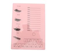 Plateau d'extension de cils affichage en acrylique Stockage pratique pour les artistes de cils Salons de beauté (Rose)