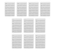 Plateau d'extension de cils blanc 10 pièces plaque à main en plastique 8 15 mm pour les établissements de formation de cils bords arrondis sûrs facile à utiliser bandage arrière