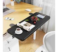 Plateau d'extension de clavier de bureau ergonomique - Pince pliable sous le bureau pour tables à angle droit - Extension de clavier d'ordinateur peu encombrante - Idéal pour le bureau à domicile et