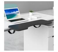 Plateau d'extension - Plateforme pour clavier et souris 63,5 x 22,9 cm avec support de serrage en C, pliable pour bureau, design peu encombrant